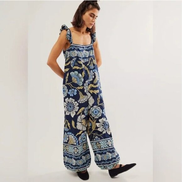 Free People Bali Albright Jumpsuit - NWOT - Picture 1 of 4